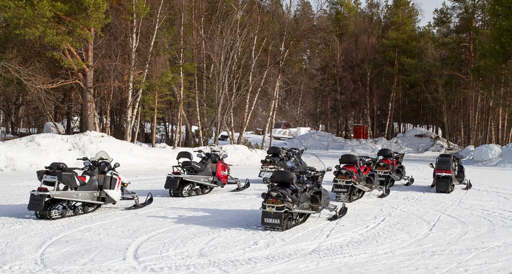 De sneeuwscootertocht