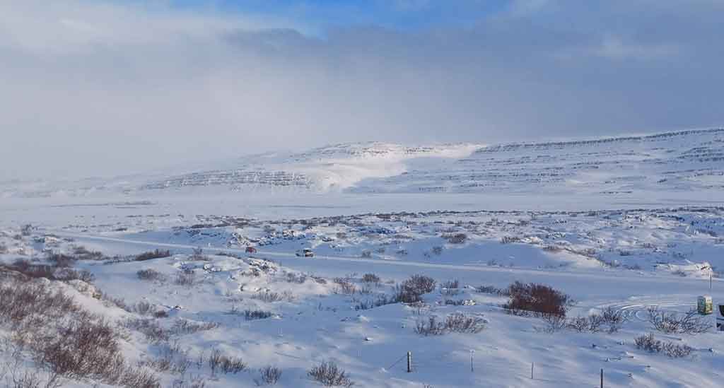 Landschap ten noorden van Borgarnes